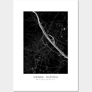 vienna maps poster minimalist Posters and Art